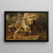 Forest Stream Painting - Friedrich Gauermann — framed artwork on a wall