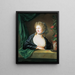 Portrait of an Unknown Woman - Friedrich Georg Weitsch — framed artwork on a wall