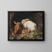 A family of hares - Friedrich Heimerdinger — framed artwork on a wall