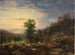 Château Eberstein near Baden-Baden with view over the Rhine Plain - Friedrich Helmsdorf — artwork view