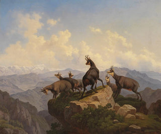 Chamois in the Karwendel - Friedrich Hohe — artwork view