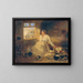 Krassier blessé sur un foin - Friedrich Johann Treml — framed artwork on a wall
