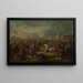 Margrave Louis-Guillaume of Baden at the Battle of Salankamen 1691 - Friedrich Kaiser — framed artwork on a wall