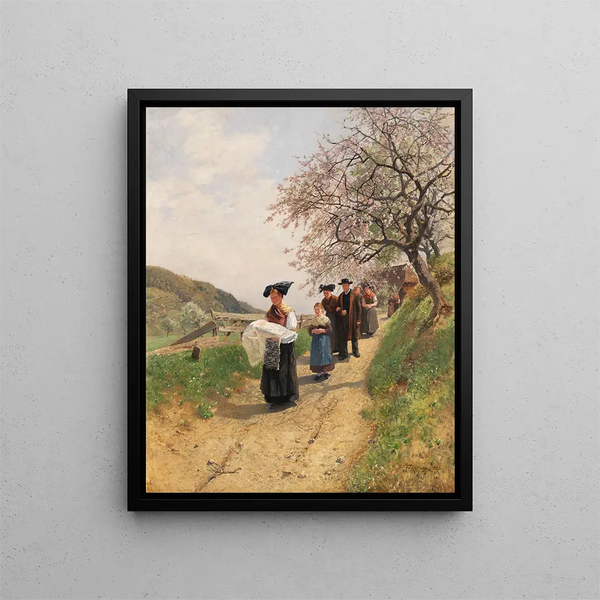 The Baptism - Friedrich Kallmorgen — framed artwork on a wall