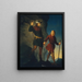 The rescue of Emperor Maximilian I from the Martinswand - Friedrich Krepp — framed artwork on a wall