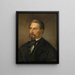 Johann Nepomuk Vogl, writer, poet and publicist - Friedrich Krepp — framed artwork on a wall