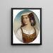 Girls in traditional southern Italian costume - Friedrich Krepp — framed artwork on a wall