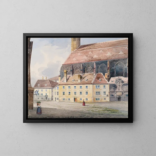 L'église des Minorites à Vienne - Friedrich Leibold — framed artwork on a wall