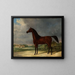 Horse bay - Friedrich Leopold Bürde — framed artwork on a wall