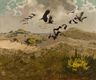 Arrival of the cranes - Friedrich Lissmann — artwork view