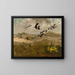 Arrival of the cranes - Friedrich Lissmann — framed artwork on a wall