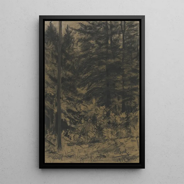 Pine Tree - Friedrich Mook — framed artwork on a wall