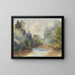 Landscape painting flat - Friedrich Mook — framed artwork on a wall
