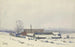 Garden under the snow at Dornbusch - Friedrich Mook — artwork view