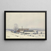 Garden under the snow at Dornbusch - Friedrich Mook — framed artwork on a wall