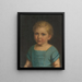 Portrait of Hermann Staudinger as a child - Friedrich Nebel — framed artwork on a wall
