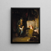 Visit of the Grandfather - Friedrich Ortlieb — framed artwork on a wall