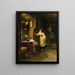 La visite secrète du prétendant - Friedrich Ortlieb — framed artwork on a wall