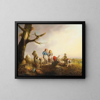 Les pommes de terre - Friedrich Otto Georgi — framed artwork on a wall