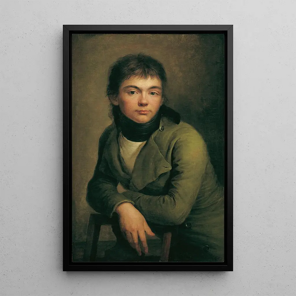 Self-portrait - Friedrich Philipp Reinhold — framed artwork on a wall