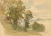 River landscape painting near Salzburg - Friedrich Preller the Elder — artwork view