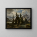 Mountain Landscape Painting in Norway - Friedrich Preller the Elder — framed artwork on a wall