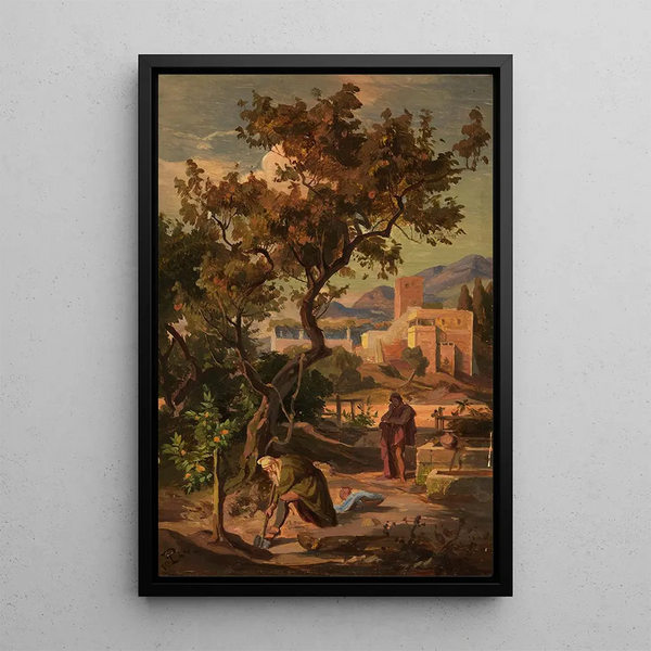 Cycle of the Odyssey 10 - Friedrich Preller the Elder — framed artwork on a wall