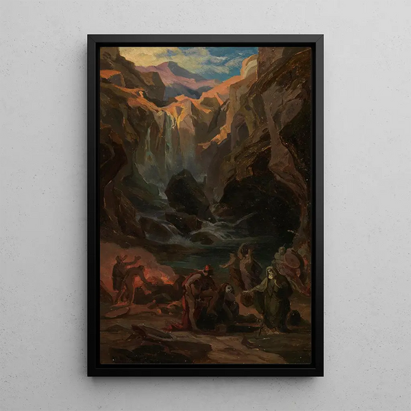 Cycle of the Odyssey 8 - Friedrich Preller the Elder — framed artwork on a wall