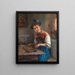 a player of the cithara - Friedrich Preller — framed artwork on a wall
