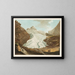 Glacier de Rosenlaui dans le pays de Hasli - Friedrich Rosenberg — framed artwork on a wall