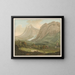 Glacier supérieur de la vallée du Grindelwald dans le canton de Berne - Friedrich Rosenberg — framed artwork on a wall