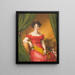 Portrait of Gabriele von Blow - Friedrich Wilhelm Herdt — framed artwork on a wall