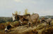 Donkeys on a moorland path - Friedrich Wilhelm Keyl — artwork view