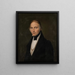 Portrait of a gentleman in suit - Friedrich Wilhelm Maul — framed artwork on a wall