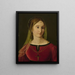 Portrait of Maria Potocka née Rzewuska - Friedrich Wilhelm Schadow — framed artwork on a wall