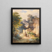 on the steps of the pilgrimage church Sainte-Madeleine sur le Biber near Brannenburg - Friedrich Würthle — framed artwork on a wall