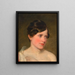 Antonie Amerling, wife of the artist - Friedrich von Amerling — framed artwork on a wall