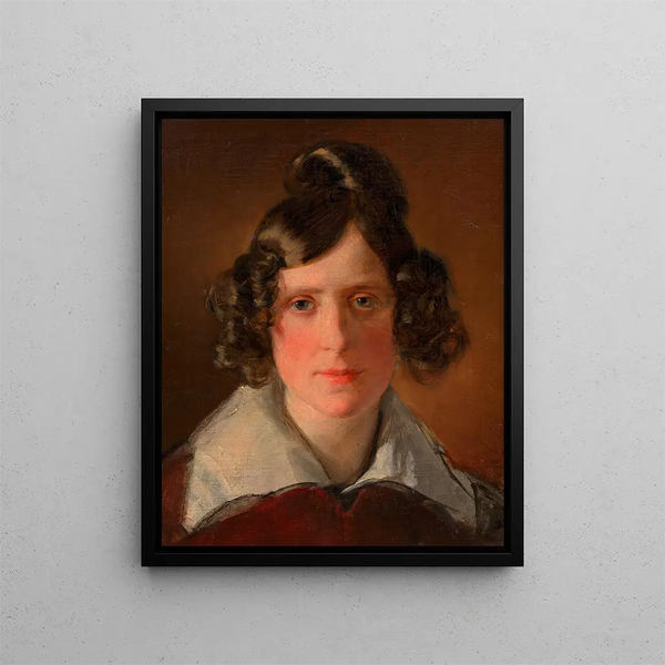 Antonie Amerling née Kaltenthaler, Mrs. Amerling - Friedrich von Amerling — framed artwork on a wall