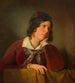 Antonie Amerling with her head raised, wife of the artist - Friedrich von Amerling — artwork view