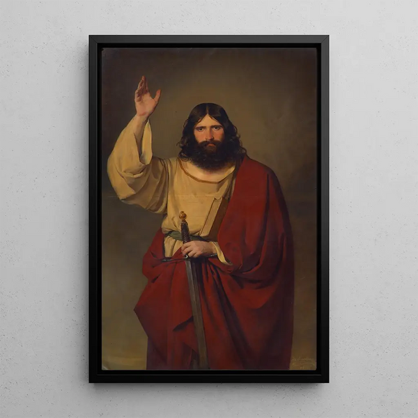 Apostle Paul - Friedrich von Amerling — framed artwork on a wall