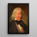 Bertel Thorwaldsen, sculptor - Friedrich von Amerling — framed artwork on a wall