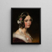 Portrait of a Girl - Friedrich von Amerling — framed artwork on a wall