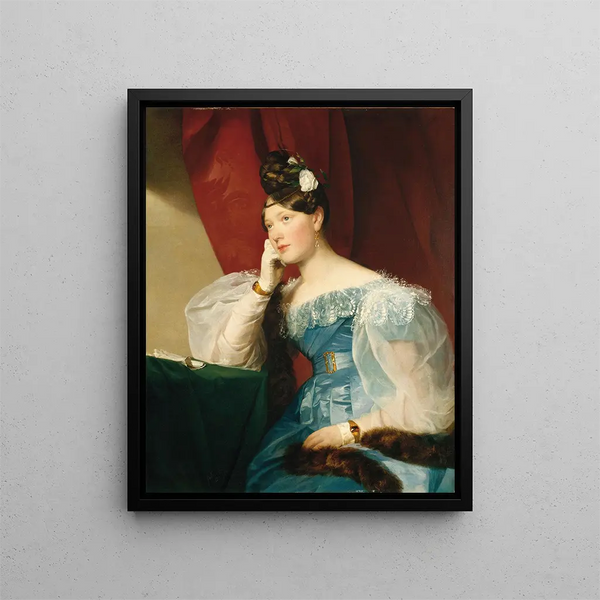 Countess Julie von Woyna - Friedrich von Amerling — framed artwork on a wall
