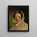 Portrait of a lady - Friedrich von Amerling — framed artwork on a wall