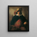 the landscape painter Ignaz Raffalt in the role of Falstaff - Friedrich von Amerling — framed artwork on a wall