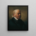 The painter Johann Nepomuk Schödlberger - Friedrich von Amerling — framed artwork on a wall