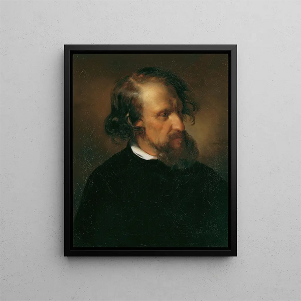 The painter Josef Kriehuber - Friedrich von Amerling — framed artwork on a wall
