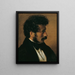 The painter Théodore Alconire - Friedrich von Amerling — framed artwork on a wall