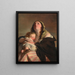 The Widow - Friedrich von Amerling — framed artwork on a wall