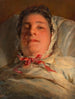 Emilie Amerling née Heinrich on the sickbed, third wife of the artist - Friedrich von Amerling — artwork view